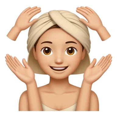 generate an emoticon Massage thegenerate an emoticon Dental treatment masseter muscles sticker