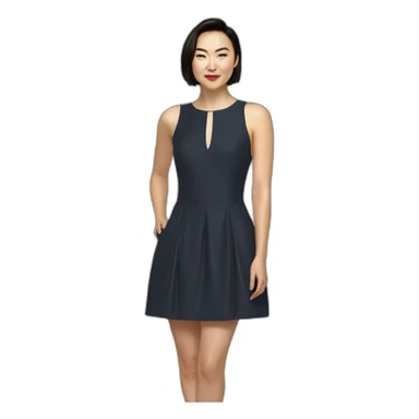 Jessica henwick short bob cocktail dress sticker