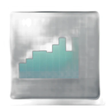 gray square chart finance sticker