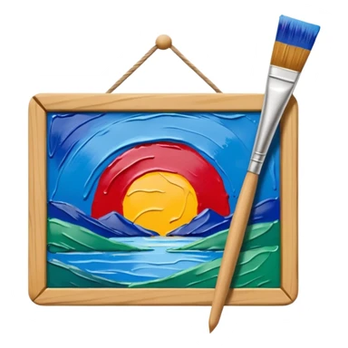 canvas paint sticker