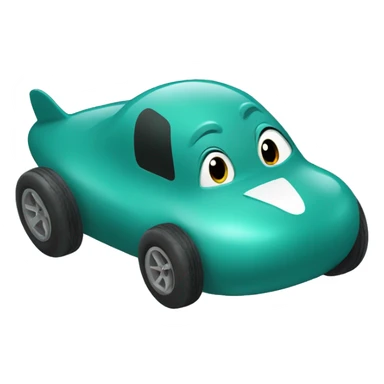 teal seal in racecar sticker