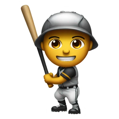 raider with baseball bat sticker