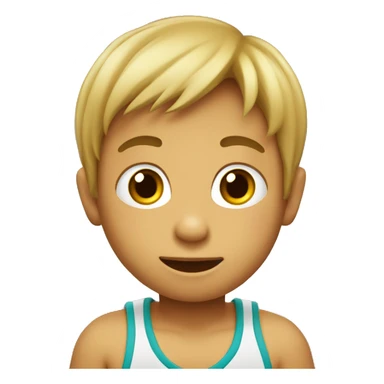 niño pequeño jugando sticker