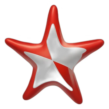 bandera gallega con estrella roja sticker