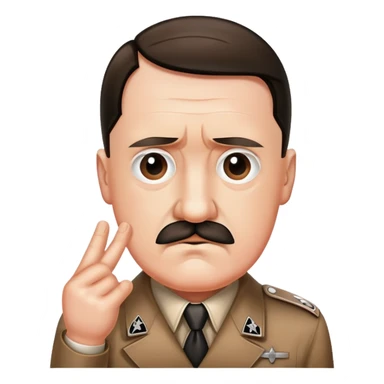 Hitler saying oh no! sticker