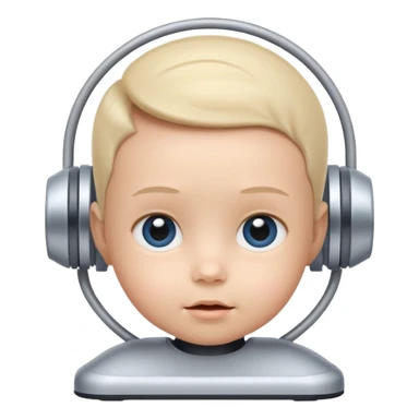 Ai generator with baby faxe sticker