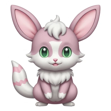  Fey Toony Espurr-Minccino-Skitty-Sprigatito-fusion-hybrid sticker