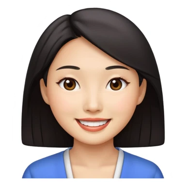 Asian lady sticker
