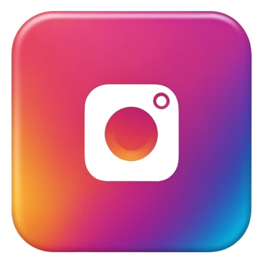 instagram with better and actual logo design sticker
