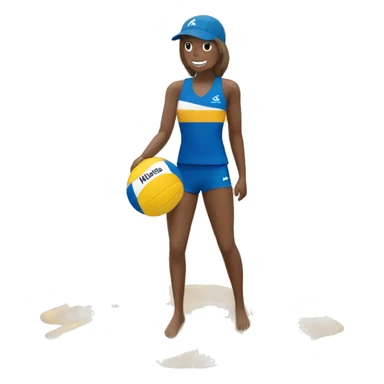 Beachvolleyball from the Brand Mikasa sticker