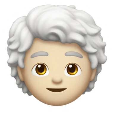 corona che si mette in testa meta bianca meta rossa sticker