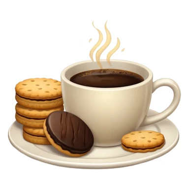 Coffee and biscuits  sticker
