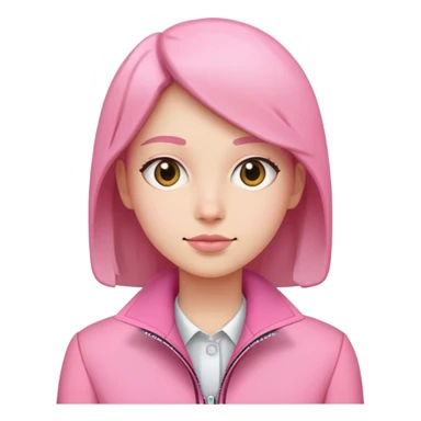 One pink Three pieces jacket sticker