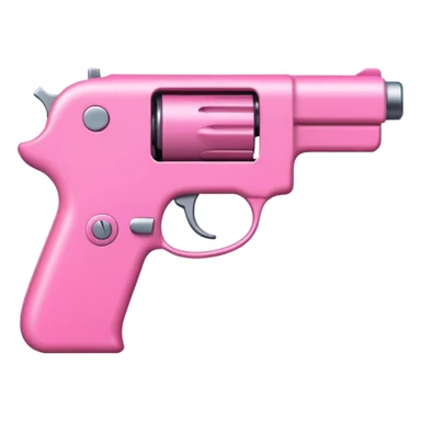 Pink gun emoji sticker