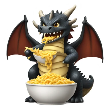 Game of thrones dragon eating macaroni and cheese sticker