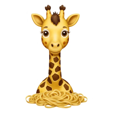 Spaghetti giraffe sticker