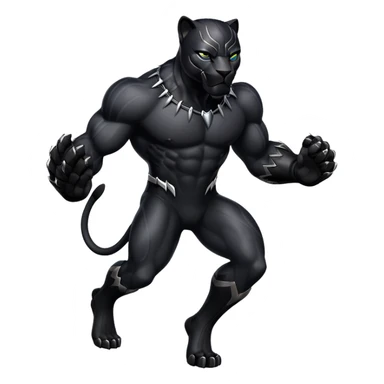 black pantera  sticker