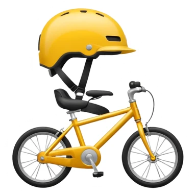 simple clean modern bike with child seat and helmet sticker