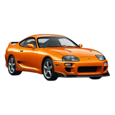Toyota Supra Mk4 orange sticker