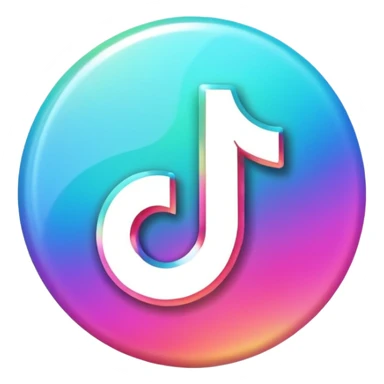 tiktok logo thats glowing sticker