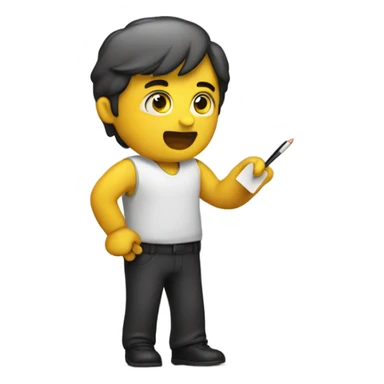 someone asking to write a documentation sticker