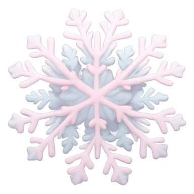 pastel pink snowflake  sticker