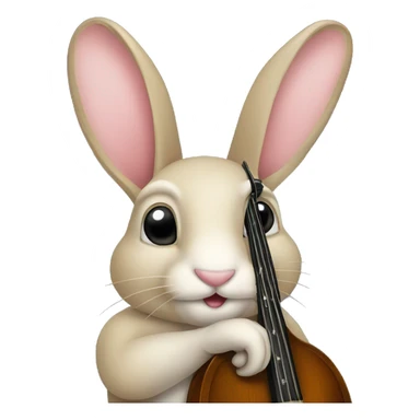 Rabbit with bass sticker