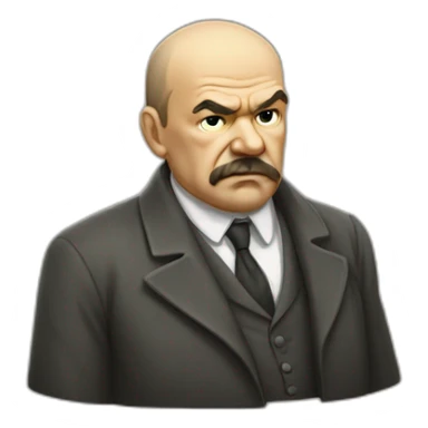 Lenin clutches his head in shock sticker