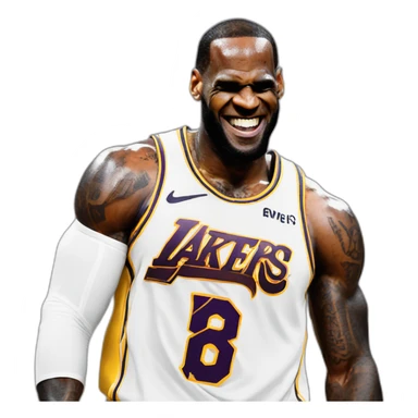 LeBron jams sticker
