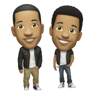 Joeystarr et kool shen sticker