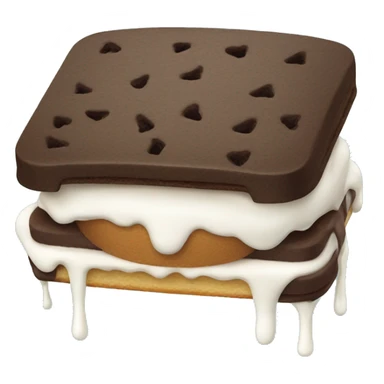 Happy ice cream sandwich sticker