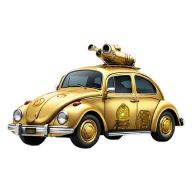 1972  C-3PO Volkswagen bug fresh from space sticker
