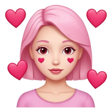 está cara😍pero con los corazones en rosa🩷 sticker