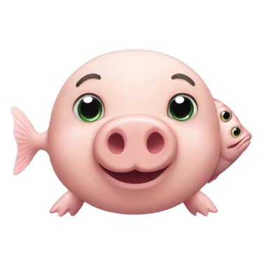 pig-turtle-fish sticker