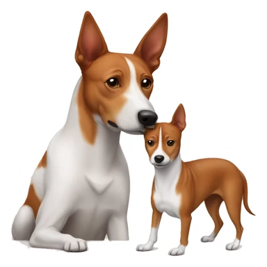 Basenji and her mom sticker