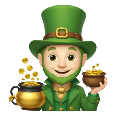 funny leprechaun sticker