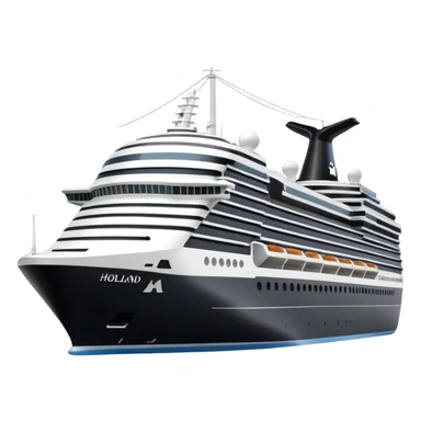 holland america cruise ship in rotterdam sticker