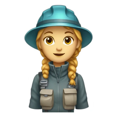 female geologist cat sticker