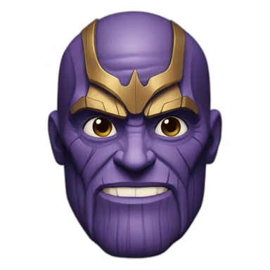 thanos as harry potter sticker