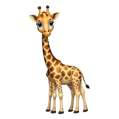 Giraffe with blue spots  sticker