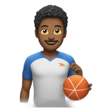 frisbee player main sticker