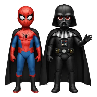 spider mam de darth veder sticker