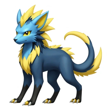 Manectric-Luxray-Draco-Fakémon-hybrid-creature (full body), 4 legs sticker
