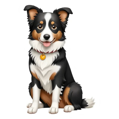 Merle Border Collie Sitting sticker