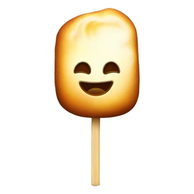 Toasted marshmallow on stick sticker