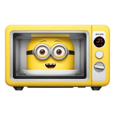 minion microwave hybrid sticker