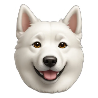 white jindo dog sticker