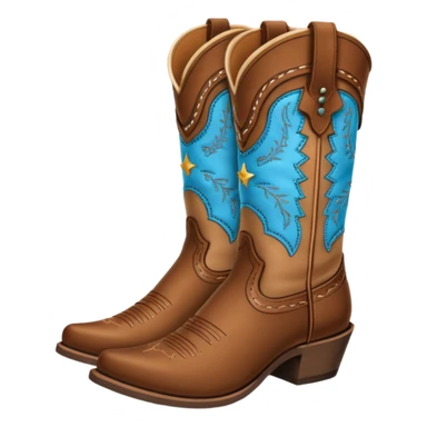 Brown Cowgirl boots  sticker