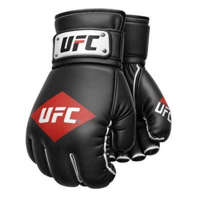 Black and white UFC Glove sticker