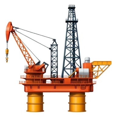 An oil rig Texas  sticker